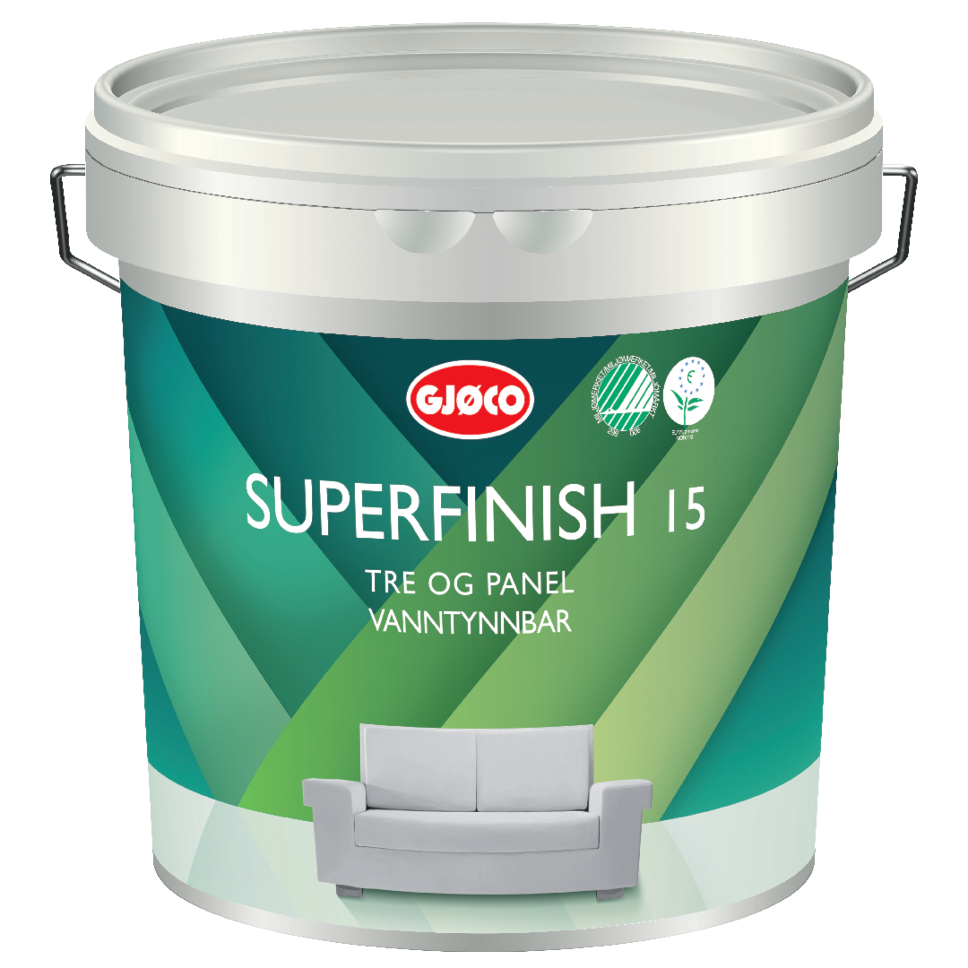 Superfinish 15 Træmaling: 2,7 liter