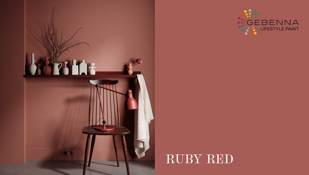 Gebenna Vægmaling: Ruby Red 9 liter