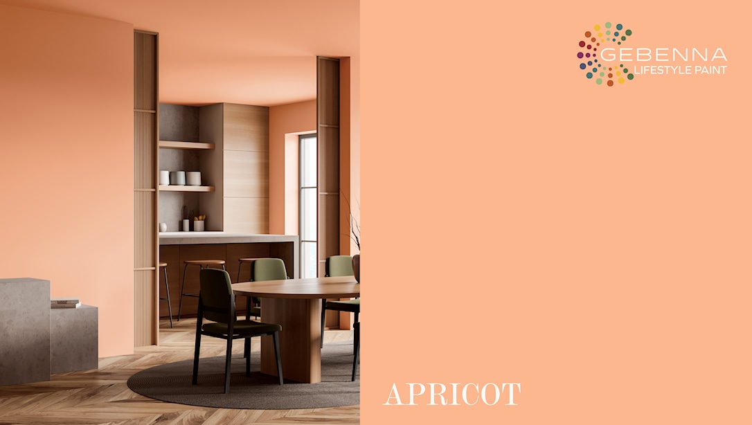 Gebenna Vægmaling: Apricot 9 liter