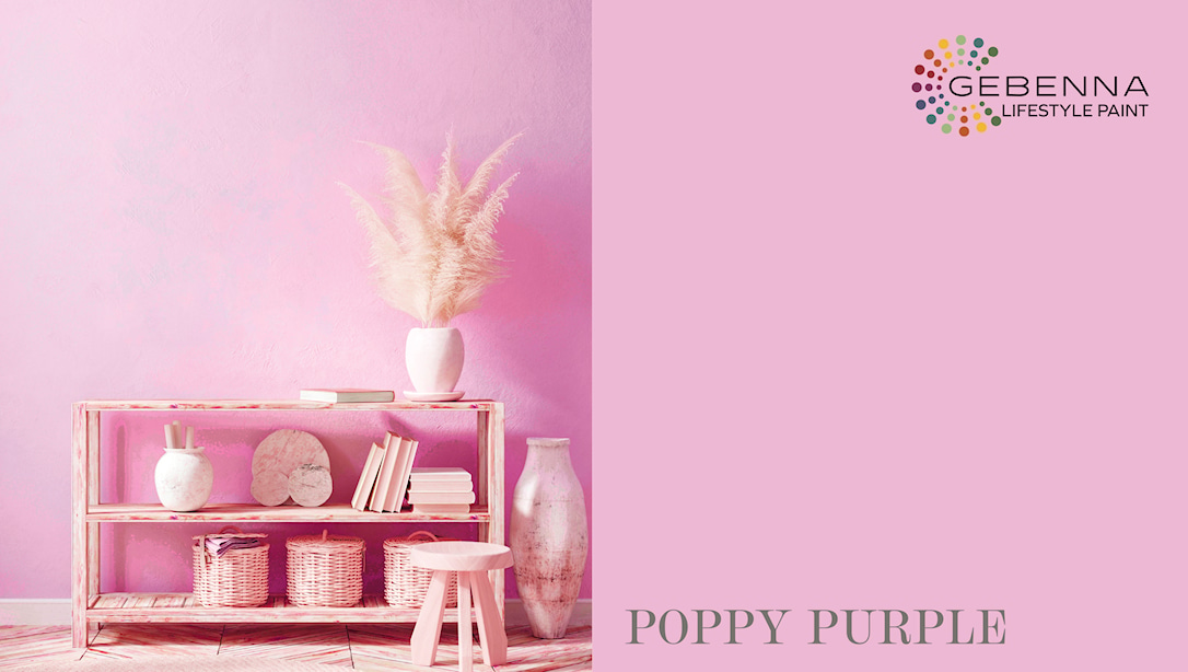 Gebenna Vægmaling: Poppy Purple Farveprøve