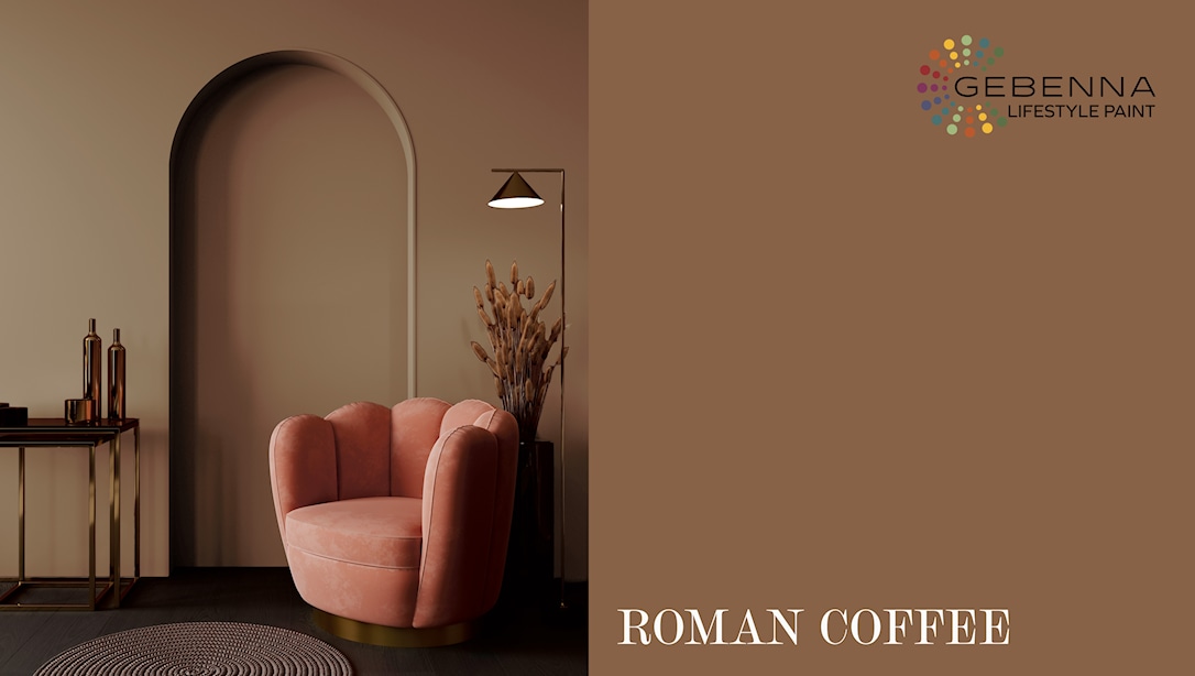 Gebenna Vægmaling: Roman Coffee Farveprøve