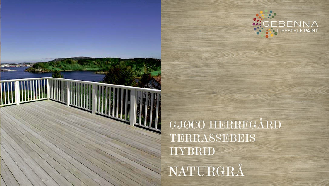Se Gjøco Hybrid Terrassebeis: Naturgrå 2,7 liter hos Gebenna.com