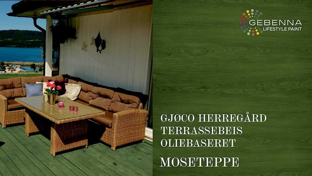 Gjøco Oliebaseret Terrassebeis: Moseteppe 9 liter