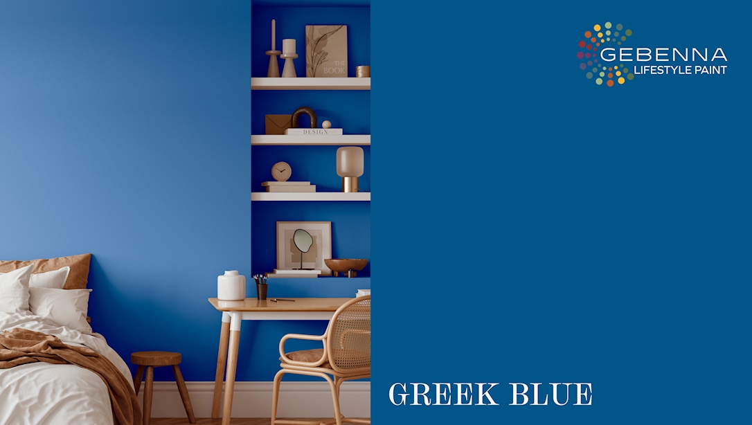 Gebenna Vægmaling: Greek Blue 2,7 liter