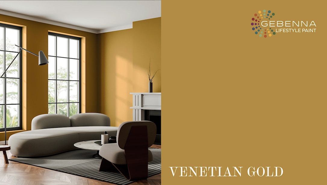 Gebenna Vægmaling: Venetian Gold Farveprøve
