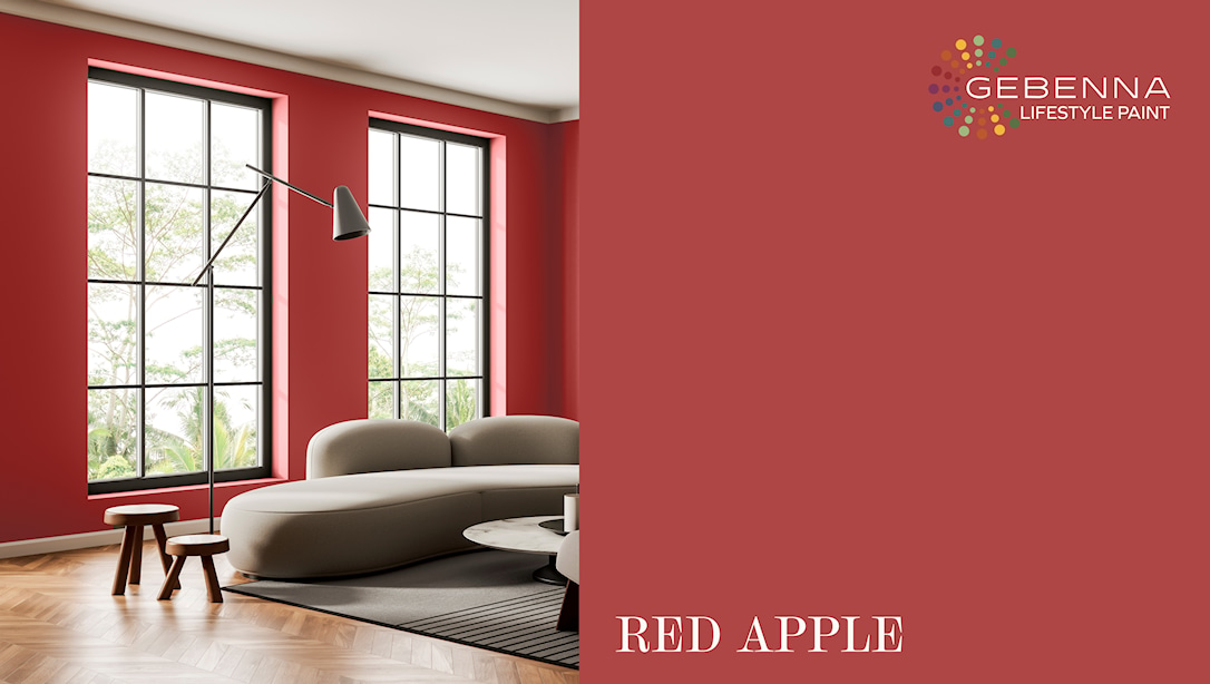 Gebenna Vægmaling: Red Apple Farveprøve
