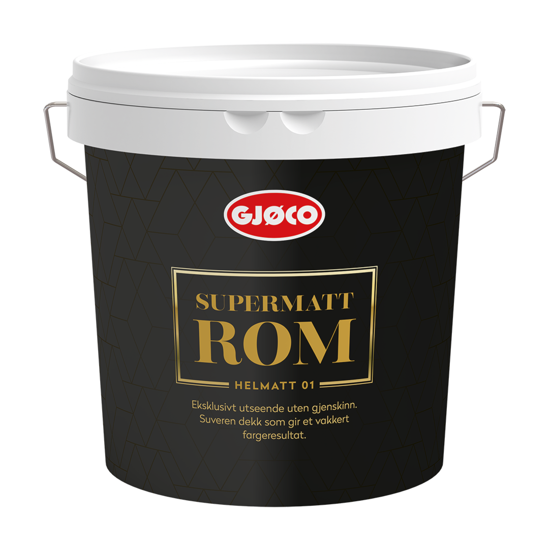 Gjøco Vægmaling: Supermatt Rom 01 2,7 liter