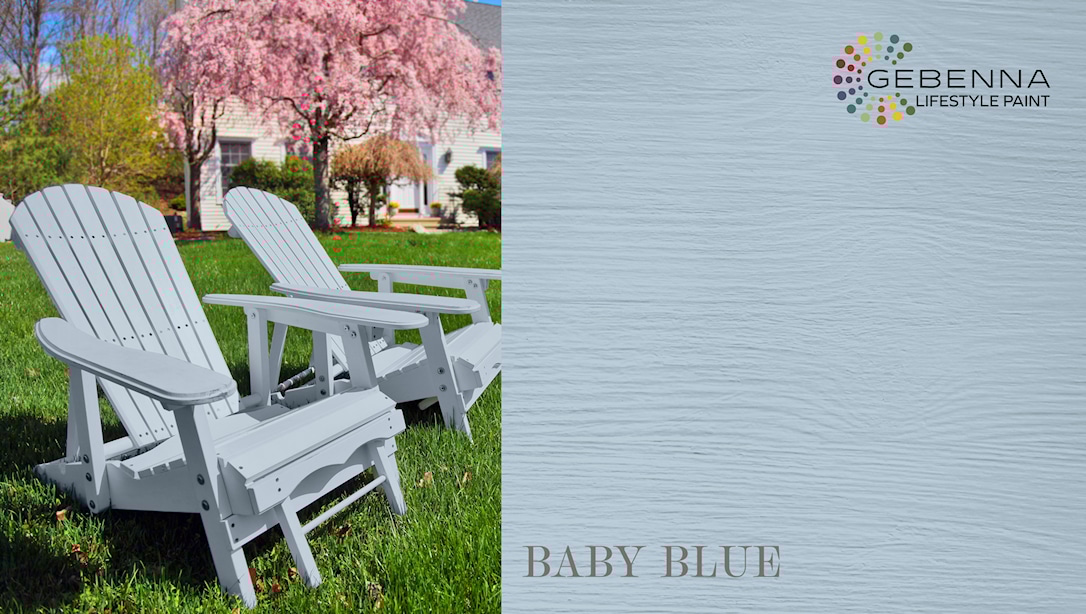 Gjøco Udendørs Træmaling: Baby Blue 27 Liter