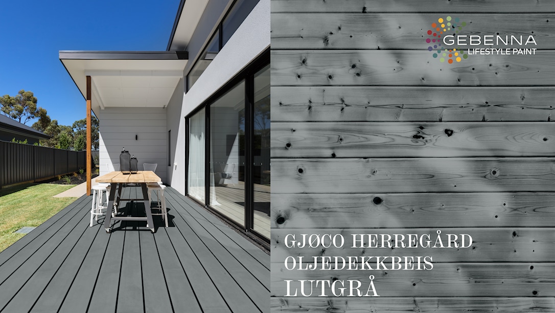 Gjøco Herregård Exclusive Oljedekkbeis: Lutgrå 2,7 l