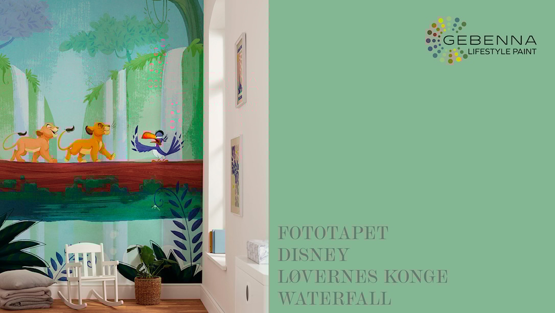Fototapet: Disney Løvernes Konge ogquot;Classic Waterfallogquot;
