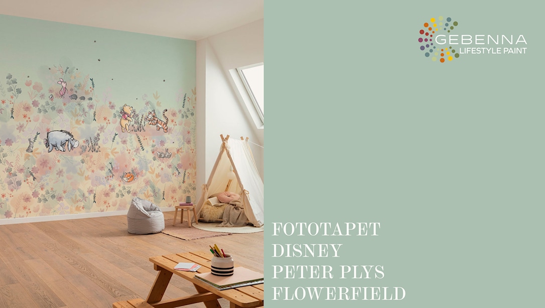 Fototapet: Disney Peter Plys ogquot;Flowerfieldogquot;