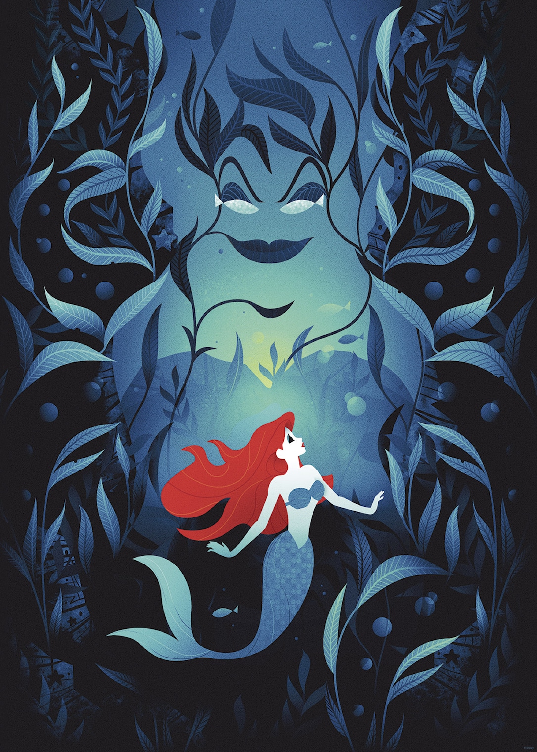 Plakat: Disney Ariel Og Ursula 50x70 Cm