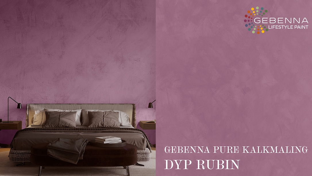 Gebenna Pure Kalkmaling: 403 Dyp Rubin 0,68 l
